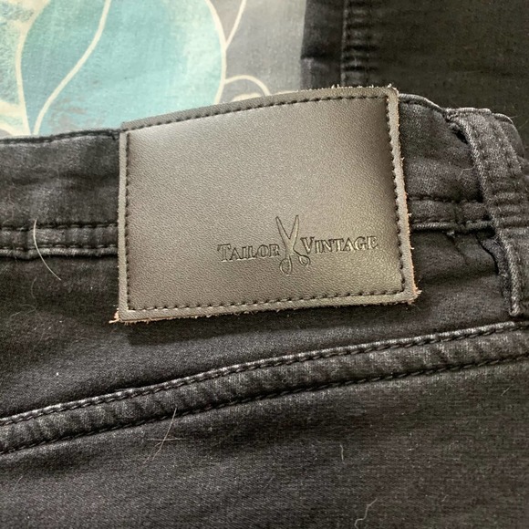 NWOT Tailor vintage black straight leg  jeans - Picture 5 of 5